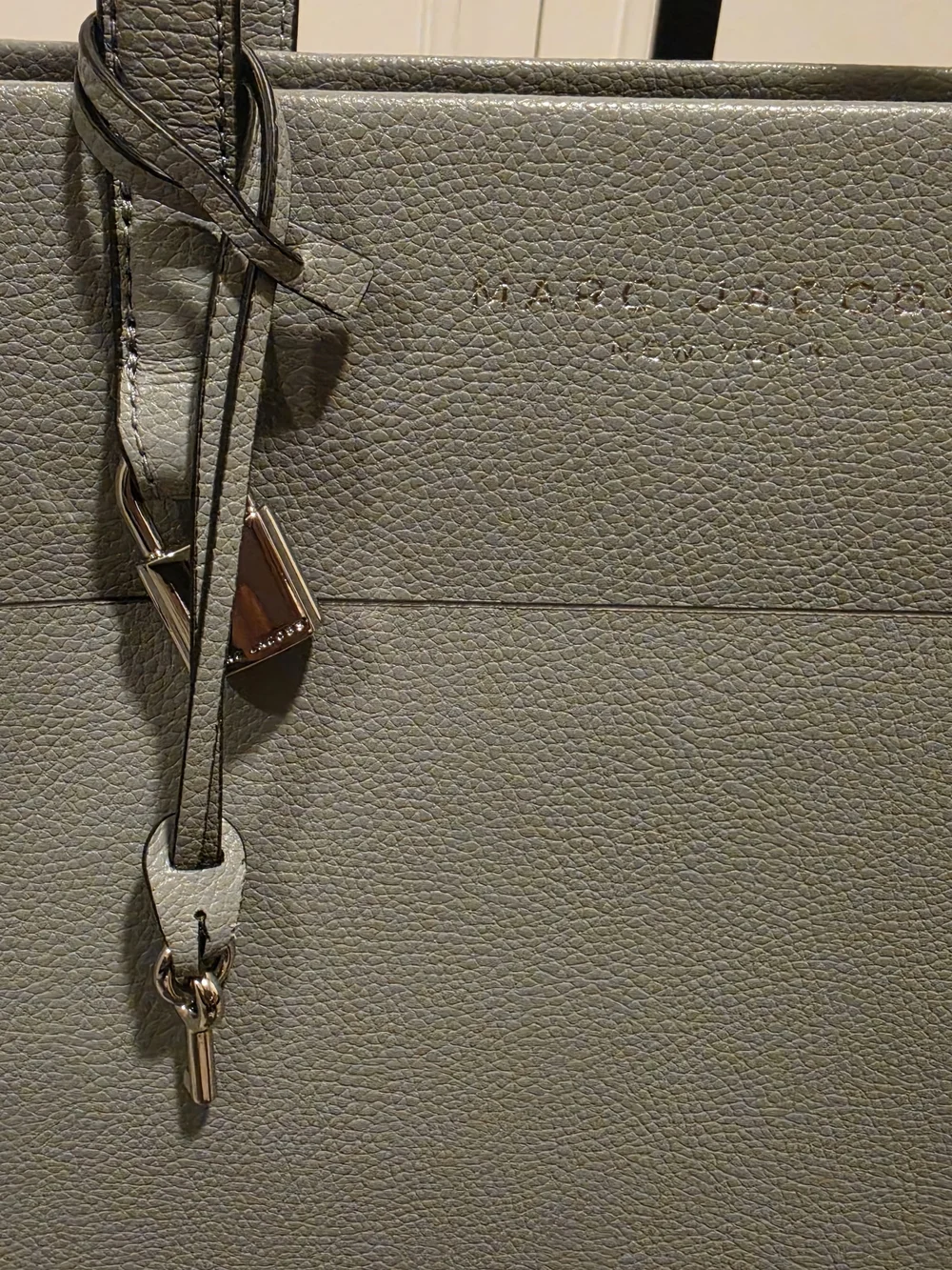 Marc Jacobs  Gray Rock Leather  Work Tote Laptop Bag